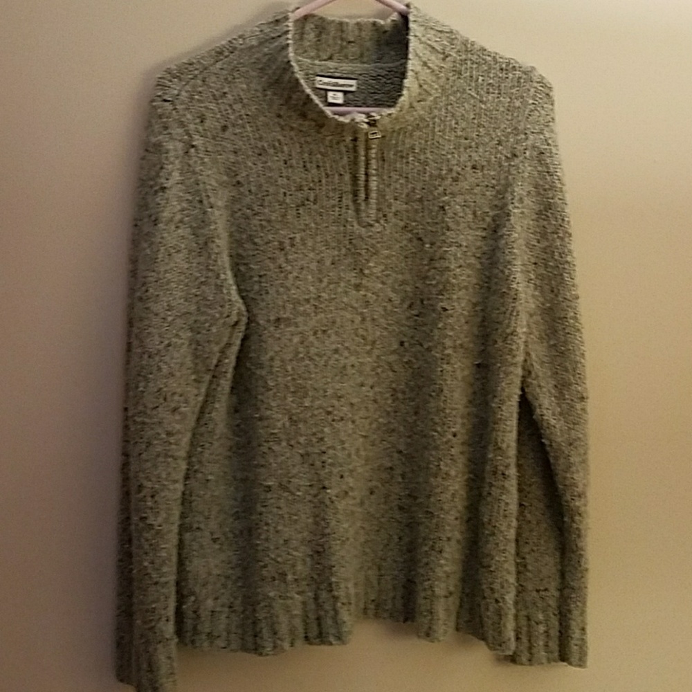 Croft & Barrow XL light blue half zip sweater